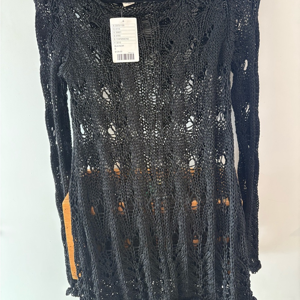 Anthropologie Black Knit Sweater
